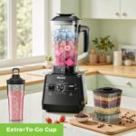 Blender, Smoothie Blenders, PRASKY Max.2400Watts/1000Watts Kitchen Blender and Grinder Combo 25000RPM Powerful Kitchen 68oz BPA Free 2 Containers Countertop Blenders Ice Crushing - Image 2