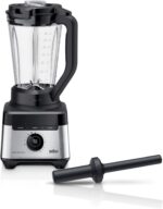 Braun TriForce Power Blender - Powerful 1200 Watt Countertop Blender with 10 Manual Speeds, 3 Texture & 3 Food Settings, Stainless Steel Blades for Effortless Emulsifying, for Smoothies, Purees & More - Image 2