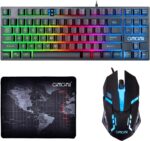 CHONCHOW 87 Keys TKL Gaming Keyboard and Mouse Combo, Wired LED Rainbow Backlit Keyboard 800-3200 DPI RGB Mouse, Gaming for PS4 Xbox PC Laptop Mac - Image 2