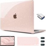 CISSOOK Cherry Pink Glitter Case for MacBook Air 13.6 inch 2025 2024 2022 Released A3240 A3113 A2681, Bling Hard Shell Case with Keyboard Cover & Screen Protector for MacBook Air 13 M2 M3 M4 - Image 2