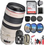 Canon EF 100-400mm f/4.5-5.6L is USM Lens (2577A002) + 64GB Memory Card + Filter Kit + Backpack + Card Reader + Flex Tripod + Memory Wallet + Cap Keeper + Cleaning Kit + Hand Strap (Renewed) - Image 2