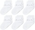 CozyWay Baby Ruffle Socks Baby Girl Turn Cuff Ankle Comfy Cotton Socks Infant - 6 Pack - Image 2