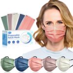 Face Mask Disposable Adult - 4 Ply Protection Masks 50 Pack Individually Wrapped Mask Multicolored Breathable Safety Masks for Women & Men - Image 2