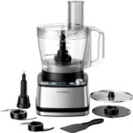 Food Processor, 4 Programs & Pulse,1000W Max Power,12 Cups Total Volume for Slicing, Mincing, Dicing, Shredding, Puree, Dough and Vegetable Chopper Clean Bowl Scraper, Stainless Steel - Image 2