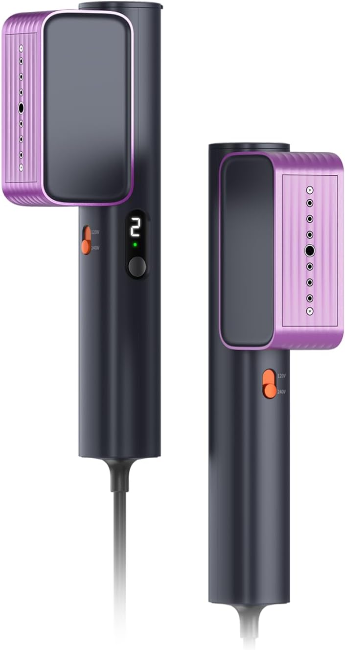 G7 2-in-1 Professional 100-240V Dual Voltage Steamer for Clothes and Iron for Clothes, Just 1lbs Lightly, 8 Minutes of Continuous Steam, 1000W Portable Steamer for travel and home - Image 2