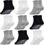 GRPSKCOS Baby Toddler Socks with Grip - 9 Pairs Anti-Skid Non Slip Kids Socks - Image 2