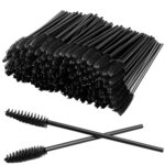 GUMIKE 100 Pcs Disposable Eyelash Mascara Brushes for Eye Lashes Extension Eyebrow and Makeup (Black) - Image 2