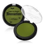 Green Face Paint Foundation for Wicked Witch Makeup - Waterproof High Pigment Concealer, Smooth Texture Greasepaint, Matte Goth for Witch Costume, Halloween, St. Patrick's Day - Image 2