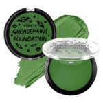 Green Oil Based Face Paint Foundation, Professional Green Greasepaint for St. Patrick's Day, Halloween Face Body Paint for Witch Shrek Hulk Goblin SFX Costume Makeup - Image 2