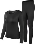 HEROBIKER Thermal Underwear Women Ultra-Soft Set Base Layer Top & Bottom Long Johns with Fleece Lined Winter Warm - Image 2