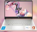 HP 14 Ultrabook, Intel CPU, 16GB RAM, 1.6TB Storage (128GB OnBoard w/ 512GB Portable Drive + 1TB OneDrive), Up to 12 hrs Battery, Windows 11 Home, Rose Gold, w/WOWPC 3-in-1 Bundle - Image 2
