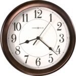 Howard Miller Fruitland Wall Clock II 549-683 – 8.5-Inch Round Oil-Rubbed Bronze Finished Case, Modern Home Decor, Quartz Movement Timepiece, 3-Point Secure Screw Mount System - Image 2