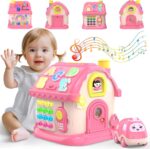 Montessori Toys for 1 Year Old Girl Gifts, 12-in-1 Musical House Toddler Learning Toys for 1-2, 1st First Birthday Gifts for Girls and Boys Baby 6-12 12-18 6-24 Months - Image 2