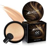 Mushroom Head Air Cushion CC Cream - New Upgraded BB Cream Face Makeup Foundation for Mature Skin Moisturizing Concealer Brighten Long-Lasting, Gold Packaging ((Buff Beige, 3.21 Ounce (Pack of 1)) - Image 2