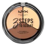 NYX PROFESSIONAL MAKEUP 3 Steps to Sculpt, Face Sculpting Contour Palette - Light - Image 2