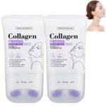 Neck Collagen Cream, Neck Creams for Tightening and Firming, Collagen Firming Cream for Loose Skin, Tighten and Lift Neck Cream with Roller, Tightens&Smooths Wrinkles (2PCS) - Image 2