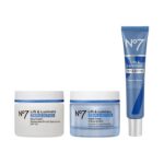 No7 Lift & Luminate Triple Action Skincare Set - Broad Spectrum Anti Aging Day Cream SPF 30 + Vitamin C Wrinkle Serum + Collagen Peptide Brightening Night Cream (3 Piece Kit) - Image 2