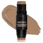 Nudestix Nudies Bronze All Over Matte Bronzing Stick – 3-in-1 Cream Bronzer for Cheeks, Eyes & Lips with Built-In Brush | Natural Contour & Sun-Kissed Glow - Image 2