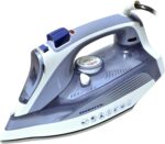 OVENTE Steam Iron for Clothes, 1200W Flat Iron with Non-Stick Ceramic Soleplate, Precise Thermostat Dial, Auto Shutoff, Self-Cleaning, Anti-Drip & 11.83oz Water Tank for Ironing Fabrics, Blue IRNL77BL - Image 2