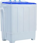 Portable Washing Machine, 28lbs Twin Tub with Drain Pump and Hose, 18lbs Wash 10lbs Spin Cycle, Compact Semi-Automatic Washer and Spinner Combo for Apartments, Dorms, RVs, Camping, Blue - Image 2