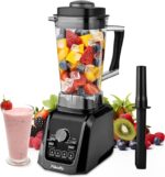 Pukomc Blender for Smoothies with 65Oz Large Capacity, 1200W Powerful Motor Blenders for Kitchen, 4 Presetting & 9 Speeds, Countertop Blenders for Ice Crush, Ice Cream, Frozen Drinks, with LED Display - Image 2