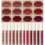 QiBest 12Pcs Matte Liquid Lipstick Set for Girls & Women, 24 Hours Long Lasting Waterproof Nude & Dark Red Lip Gloss Makeup Gift Kits, Velvet Non-Stick Cup Mate Duracion 24 Horas Originales Lip Stains - Image 2