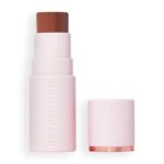 Revolution Beauty London, Skin Silk Bronzer Stick, Buildable Color for Cheek, Eye, & Lip, Cream-to-Powder Formula, Vegan & Cruelty-Free, Tan Carmel, 0.15 oz - Image 2