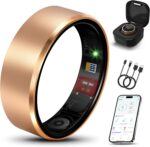 Smart Health Ring 2.0 for Women Men, Slim Scratch & Fingerprint Resistant Design,Efficient Chip Fitness Tracker, Monitors Heart, Blood Oxygen & Pressure, Sleep, Steps, Waterproof, Xmas Gifts, RG 8 - Image 2