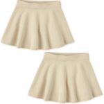 The Children's Place Girls' Active French Terry Skirt 2 Pack - Image 2