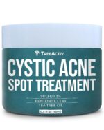 TreeActiv Cystic Acne Spot Treatment, Hormonal & Overnight Sulfur Cystic Treatment For Face, Pimples, and Blemishes for Adults, Men, and Women - 0.5oz 120+ Uses - Image 2