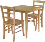 Winsome Groveland 3Pc Dining Set, Square Table with 2 Chairs - Image 2