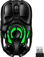 Wireless Gaming Mouse, Tri-Mode 2.4G/USB-C/Bluetooth 5.3 RGB Wireless Mouse, 10000 DPI, 60Hrs Battery, Ultra-Light Ergonomic Design, Rechargeable Computer Mice Compatible with PC Mac Laptop - Image 2